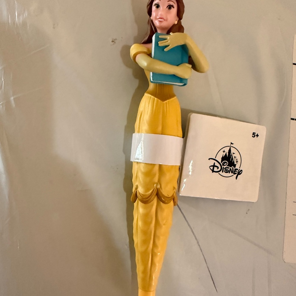 Exclusive Disney park Princess Belle Figurine with Book pen, brand new with tag